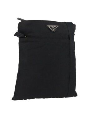 Authentic PRADA Shoulder Bag Nylon Black